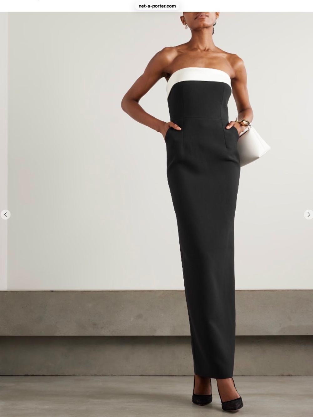 THE NEW ARRIVALS ILKYAZ OZEL Rhea strapless satin-trimmed crepe gown